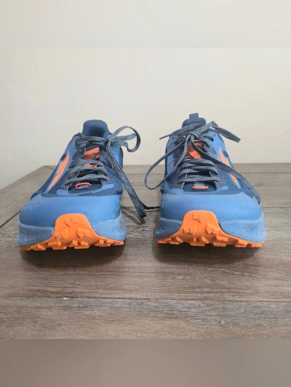 Men’s Altra Timp 5 Trail Running Shoes Size 14 Blue Orange Vibram Active Perform